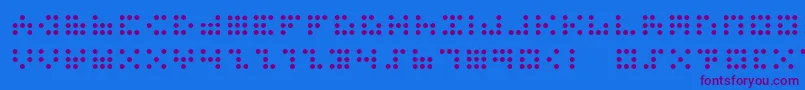 Подробнее о шрифте 3x3dots Шрифт 3x3dots – фиолетовые шрифты на синем фоне