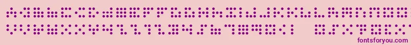 3x3dots Font – Purple Fonts on Pink Background