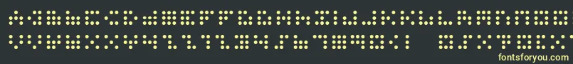 3x3dots Font – Yellow Fonts on Black Background