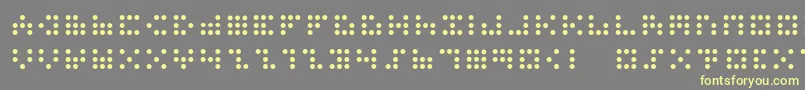 3x3dots Font – Yellow Fonts on Gray Background