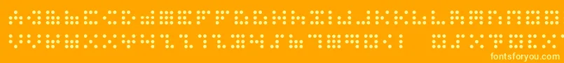 3x3dots Font – Yellow Fonts on Orange Background