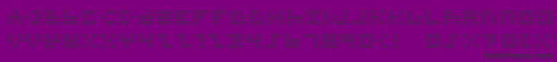 3x3dotso Font – Black Fonts on Purple Background