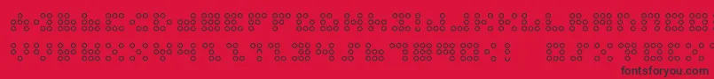 3x3dotso Font – Black Fonts on Red Background