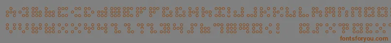 3x3dotso Font – Brown Fonts on Gray Background