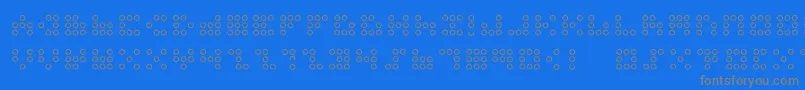 Police 3x3dotso – polices grises sur fond bleu
