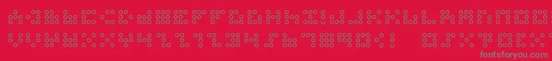fuente 3x3dotso – Fuentes Grises Sobre Fondo Rojo