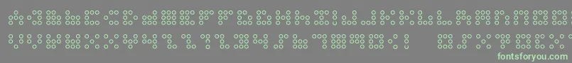 3x3dotso Font – Green Fonts on Gray Background