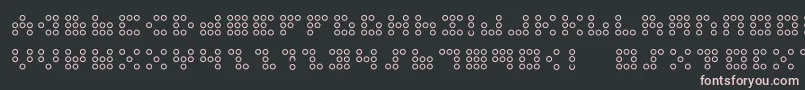 Шрифт 3x3dotso – розовые шрифты на чёрном фоне