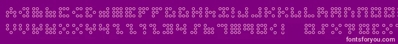 3x3dotso Font – Pink Fonts on Purple Background