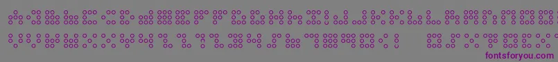 3x3dotso Font – Purple Fonts on Gray Background