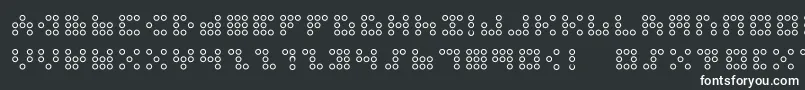 フォント3x3dotso – 黒い背景に白い文字