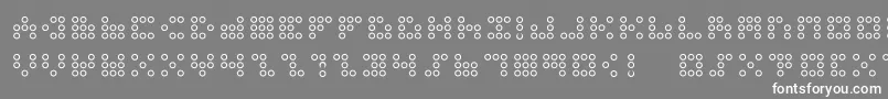 3x3dotso Font – White Fonts on Gray Background