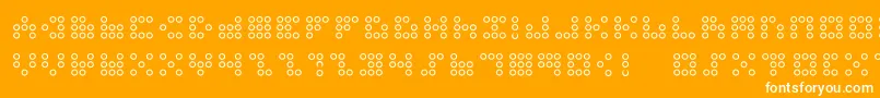 3x3dotso Font – White Fonts on Orange Background