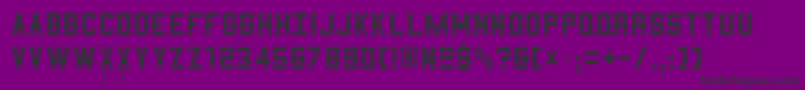 3X5      Font – Black Fonts on Purple Background