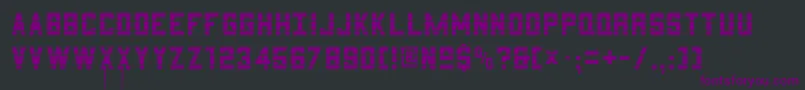 3X5      Font – Purple Fonts on Black Background