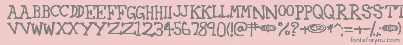 More about 42 Font 42 Font – Gray Fonts on Pink Background