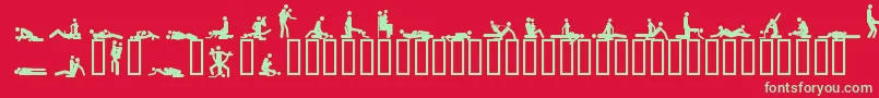 48ways Font – Green Fonts on Red Background