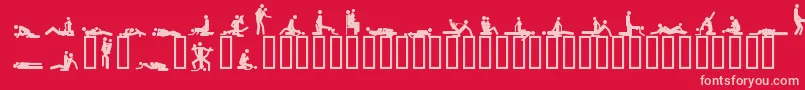 48ways Font – Pink Fonts on Red Background