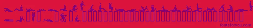 Czcionka 48ways – fioletowe czcionki na czerwonym tle
