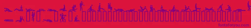 48ways Font – Purple Fonts on Red Background