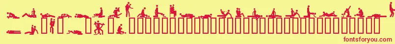 フォント48ways – 赤い文字の黄色い背景