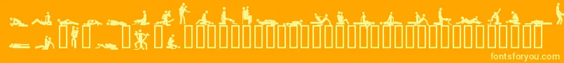 Czcionka 48ways – żółte czcionki na pomarańczowym tle