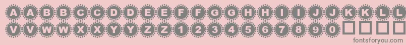 4YEOIN   Font – Gray Fonts on Pink Background