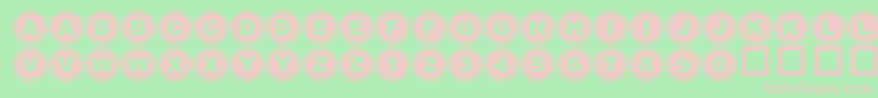 4YEOIN   Font – Pink Fonts on Green Background