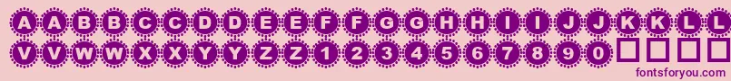 4YEOIN   Font – Purple Fonts on Pink Background