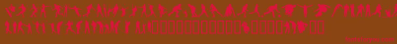 4YEOSP    Font – Red Fonts on Brown Background