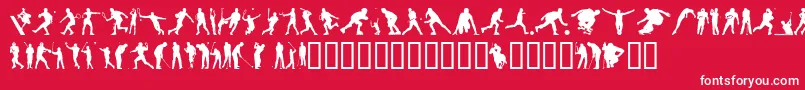 4YEOSP    Font – White Fonts on Red Background