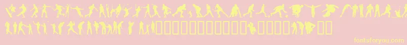 4YEOSP    Font – Yellow Fonts on Pink Background