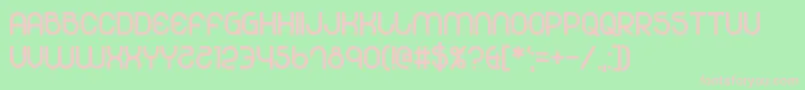 501 Font – Pink Fonts on Green Background