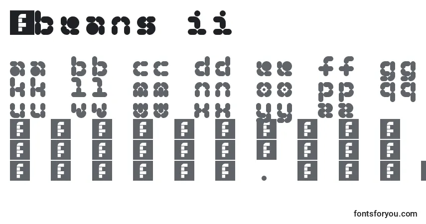 Czcionka 5Beans II – alfabet, cyfry, specjalne znaki