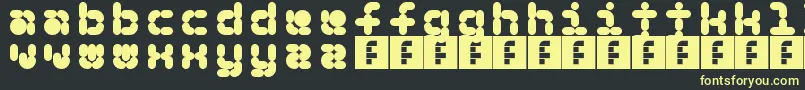 5Beans II Font – Yellow Fonts on Black Background