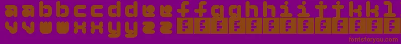 5Beans Font – Brown Fonts on Purple Background