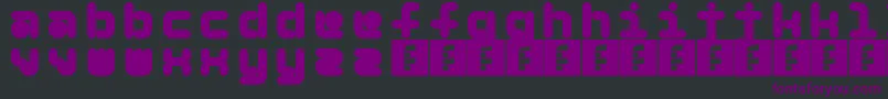 5Beans Font – Purple Fonts on Black Background
