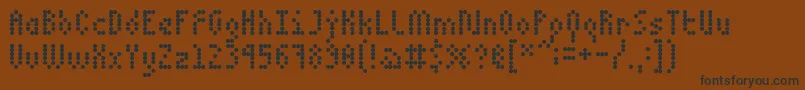 5dotmatrix 1979 Font – Black Fonts on Brown Background