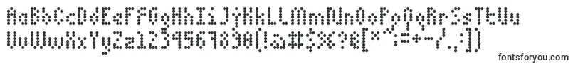 フォント5dotmatrix 1979 – 5で始まるフォント