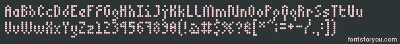 5dotmatrix 1979 Font – Pink Fonts on Black Background