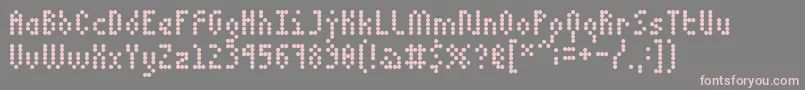 5dotmatrix 1979 Font – Pink Fonts on Gray Background