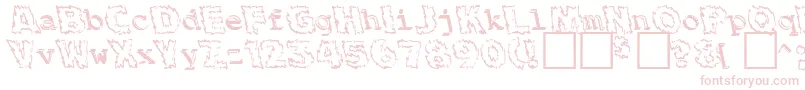 Шрифт BackfireMedium – розовые шрифты