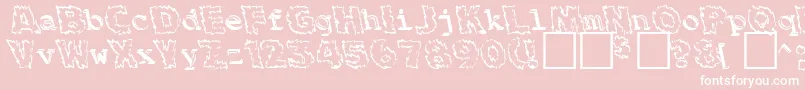 BackfireMedium Font – White Fonts on Pink Background