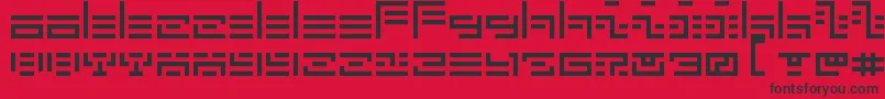 5Fatal Error Font – Black Fonts on Red Background