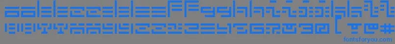 5Fatal Error Font – Blue Fonts on Gray Background