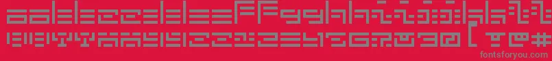 5Fatal Error Font – Gray Fonts on Red Background