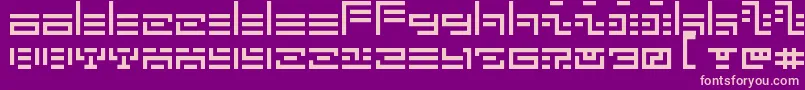 5Fatal Error Font – Pink Fonts on Purple Background