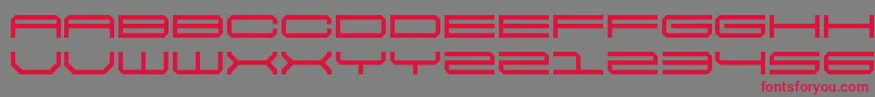 5final frontier Font – Red Fonts on Gray Background