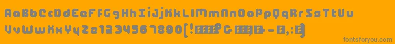 5maach Font – Gray Fonts on Orange Background