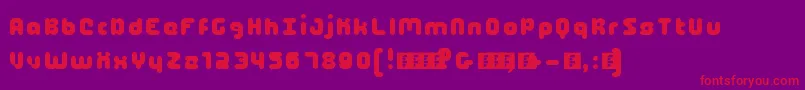 フォント5maach – 紫の背景に赤い文字